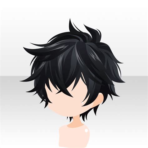 manga men hair|anime male messy hair.